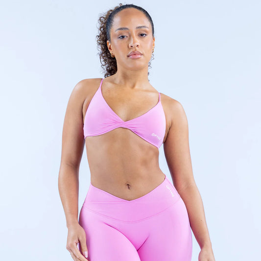 Vision Twist Front Sports Bra Lotus