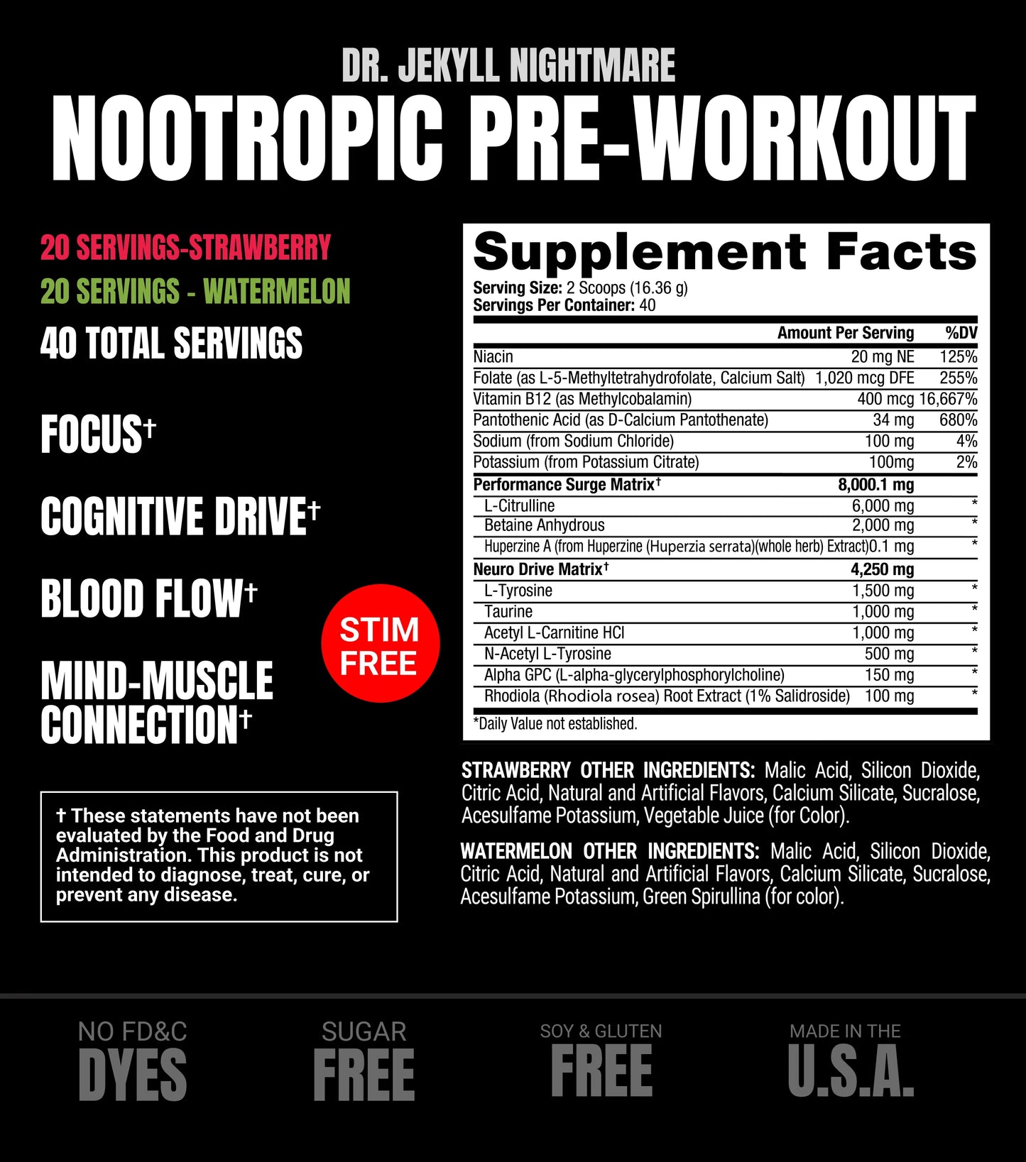 PROSUPPS Dual Tub Jekyll 40serv Jekyll Strawberry / Jekyll Watermelon