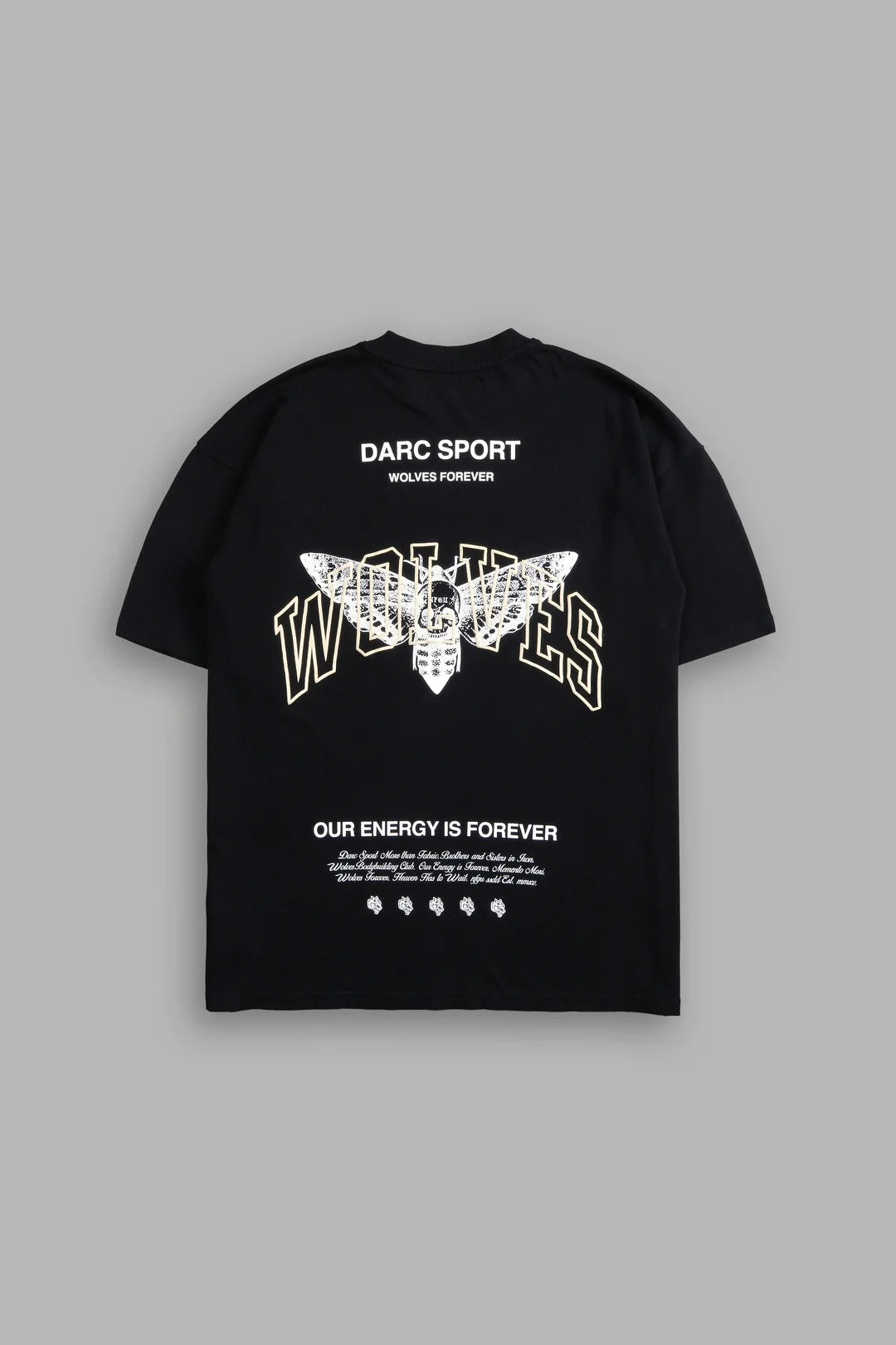 DEATH MOTH FOREVER "PREMIUM"
OVERSIZED TEE IN BLACK