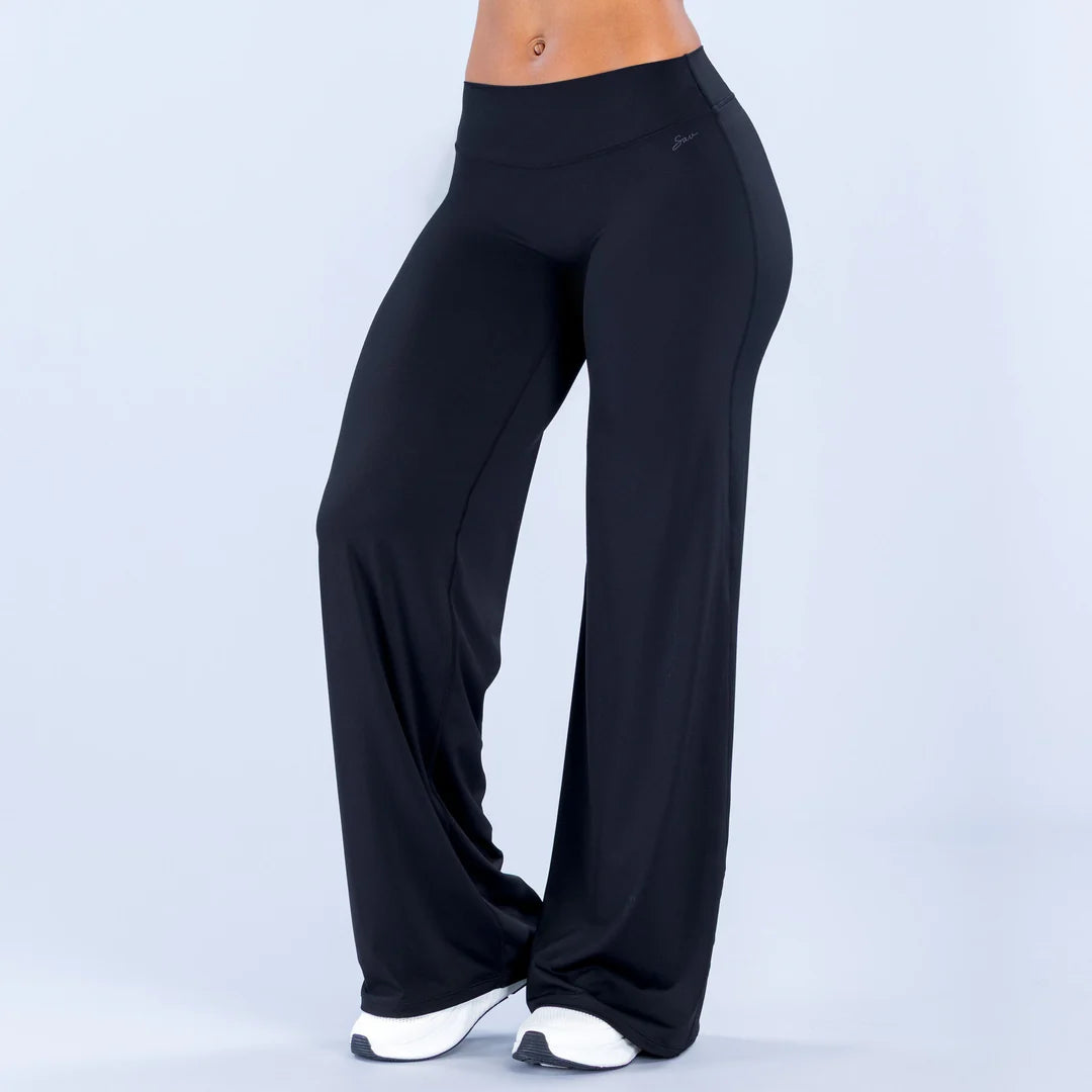 Sav Wide Leg Pants Midnight Black