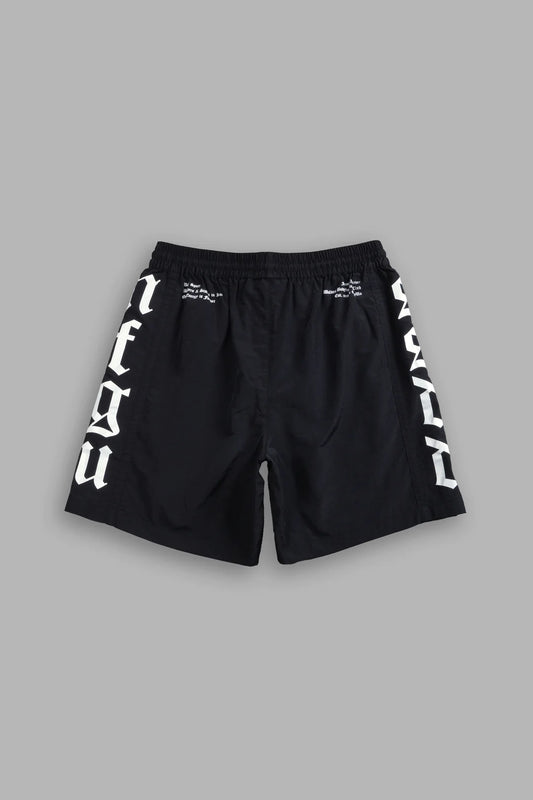 SSDDNFGU REMIND TRACK SHORTS IN BLACK/BLACK