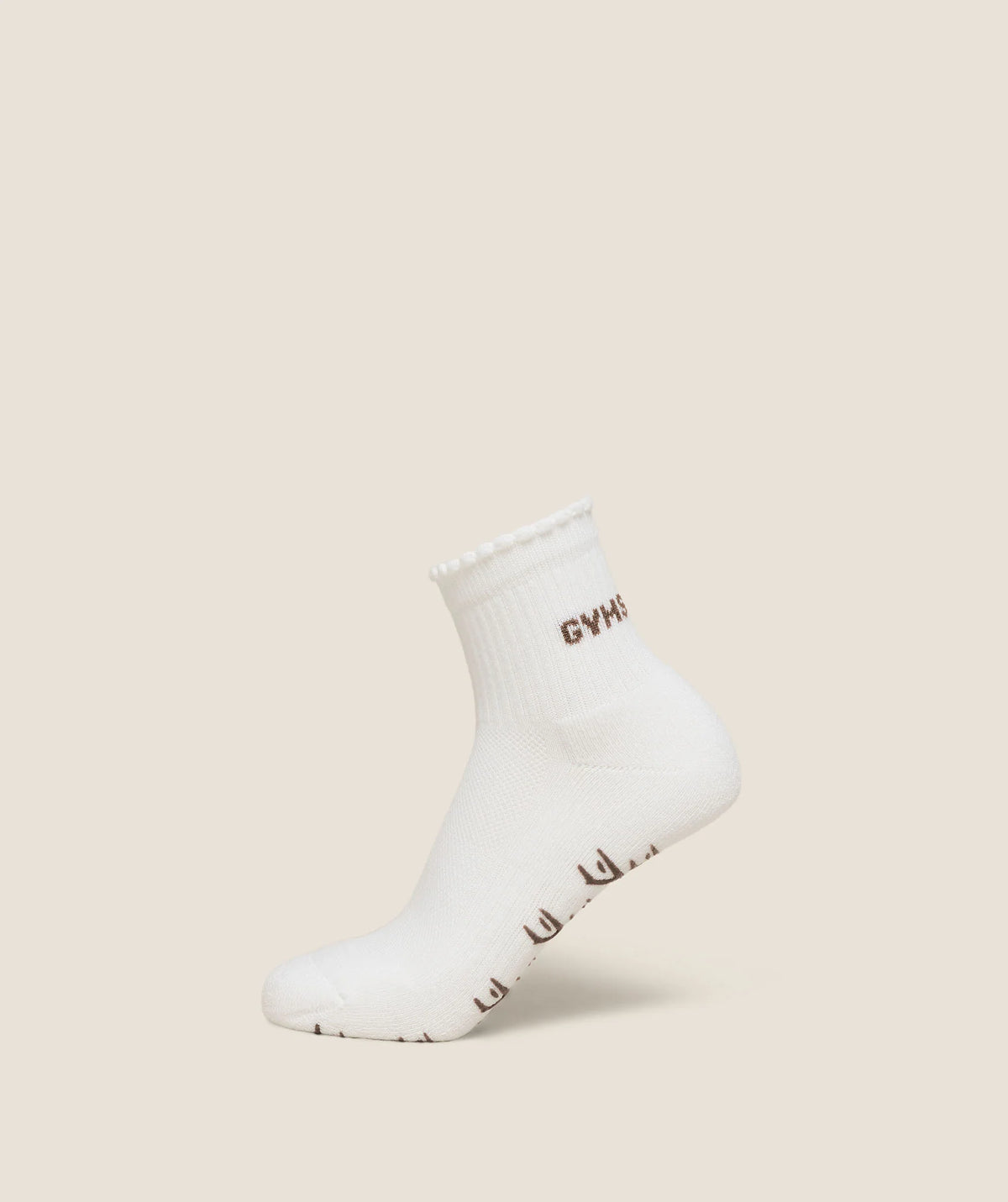 FRILL PILATES MIDI SOCK Brown