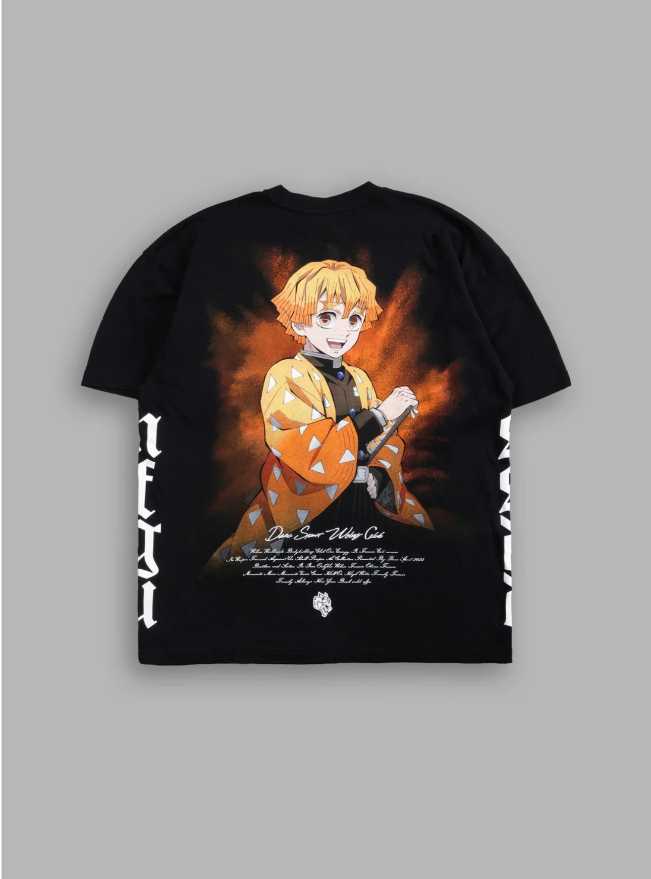 ZENITSU "SIDE BY SIDE" SERIES PREMIUM TEE IN BLACK