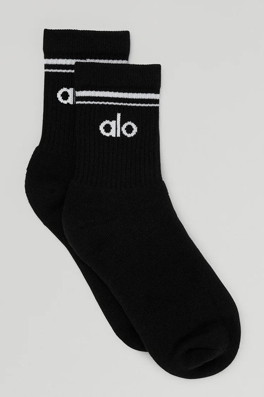 Alo Unisex Half-Crew Throwback Sock