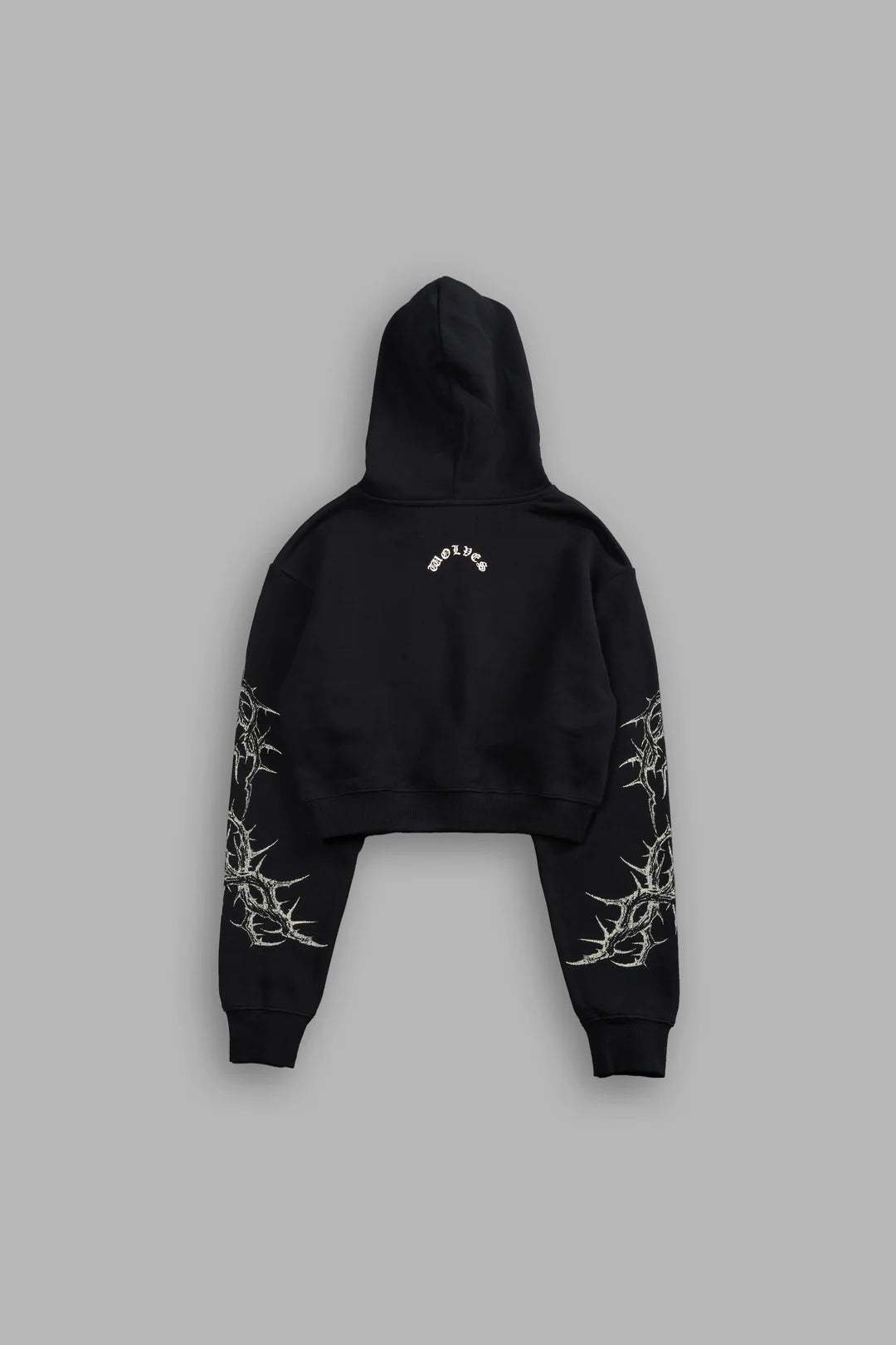 THORNS ROSE HOODIE IN BLACK