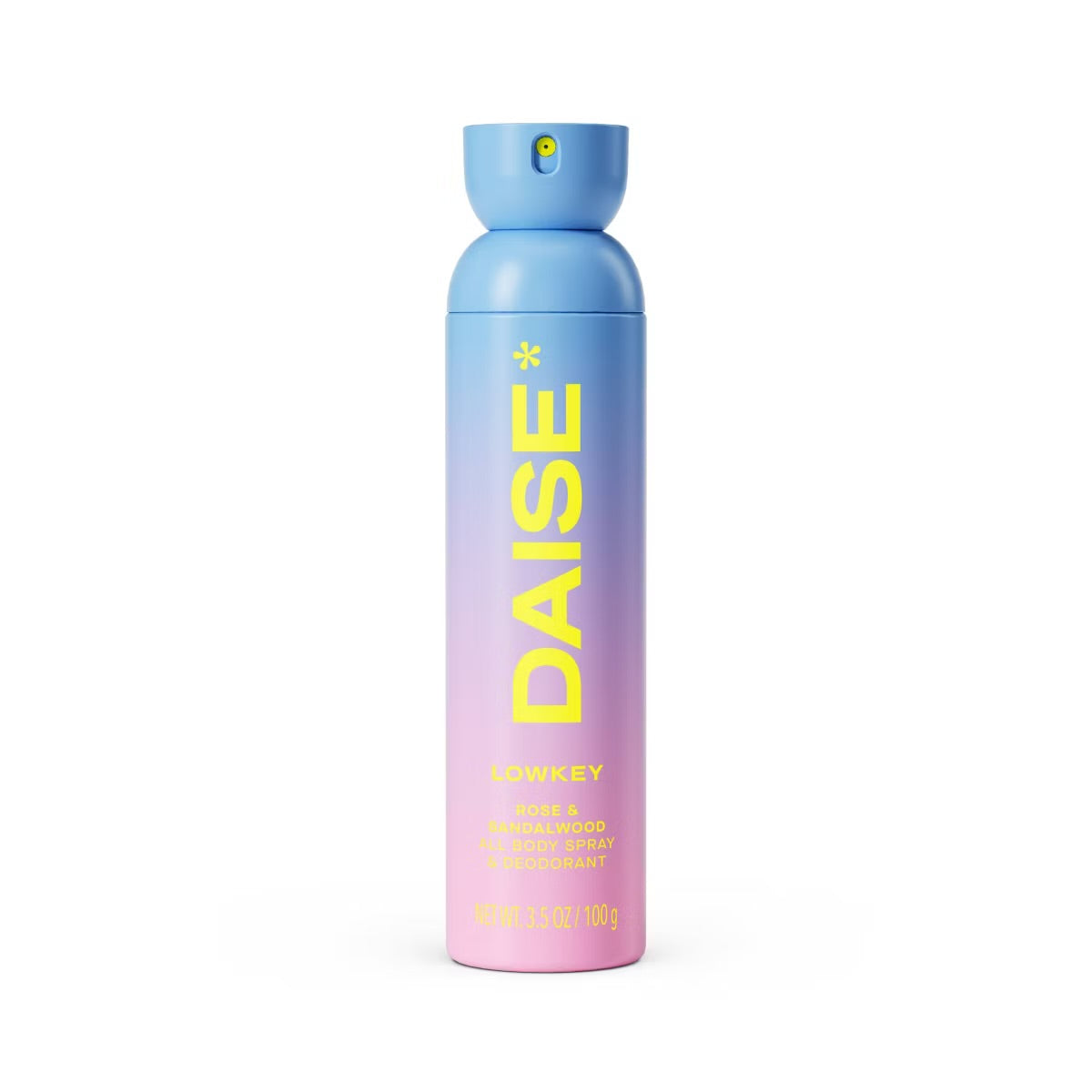 DAISE Lowkey Full Body Deodorant Spray - 3.5oz: Rose & Sandalwood, Antiperspirant, Whole Body Fragrance
