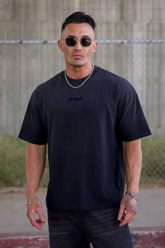 4216 - SUMMER SOFT TEES - Black Wash