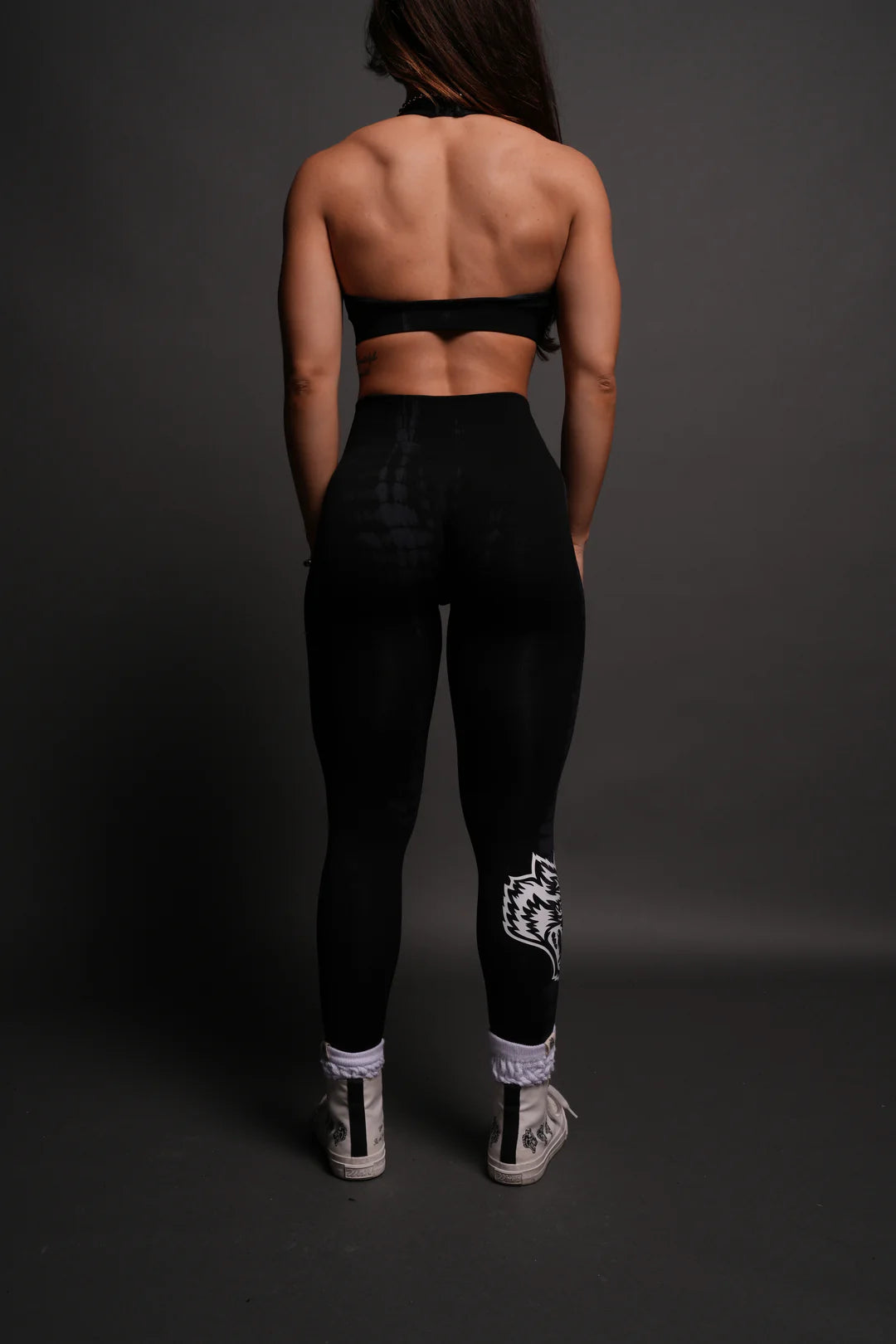 CHOPPER "EVERSON" SCRUNCH LEGGINGS IN BLACK TONAL SERPENT