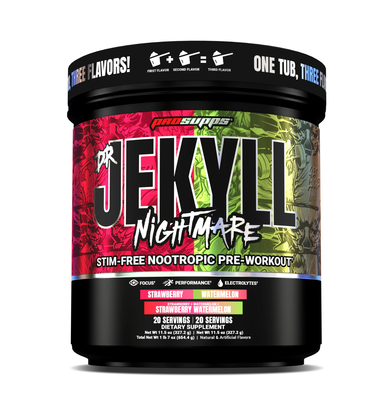 PROSUPPS Dual Tub Jekyll 40serv Jekyll Strawberry / Jekyll Watermelon