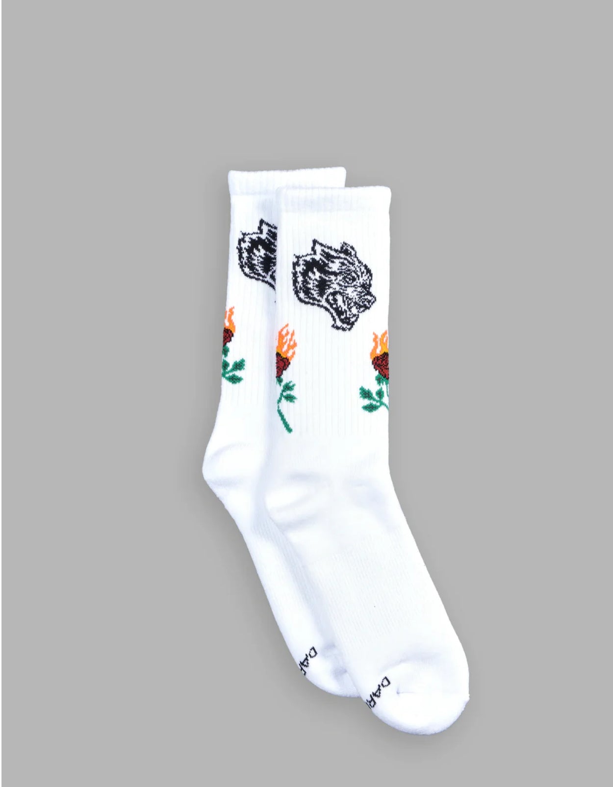 THE WOLF AND THE ROSE CLASSIC SOCKS IN WHITE