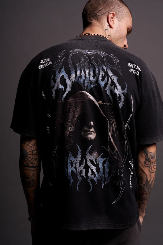 Rule The Galaxy "Premium" Oversized Tee in Black