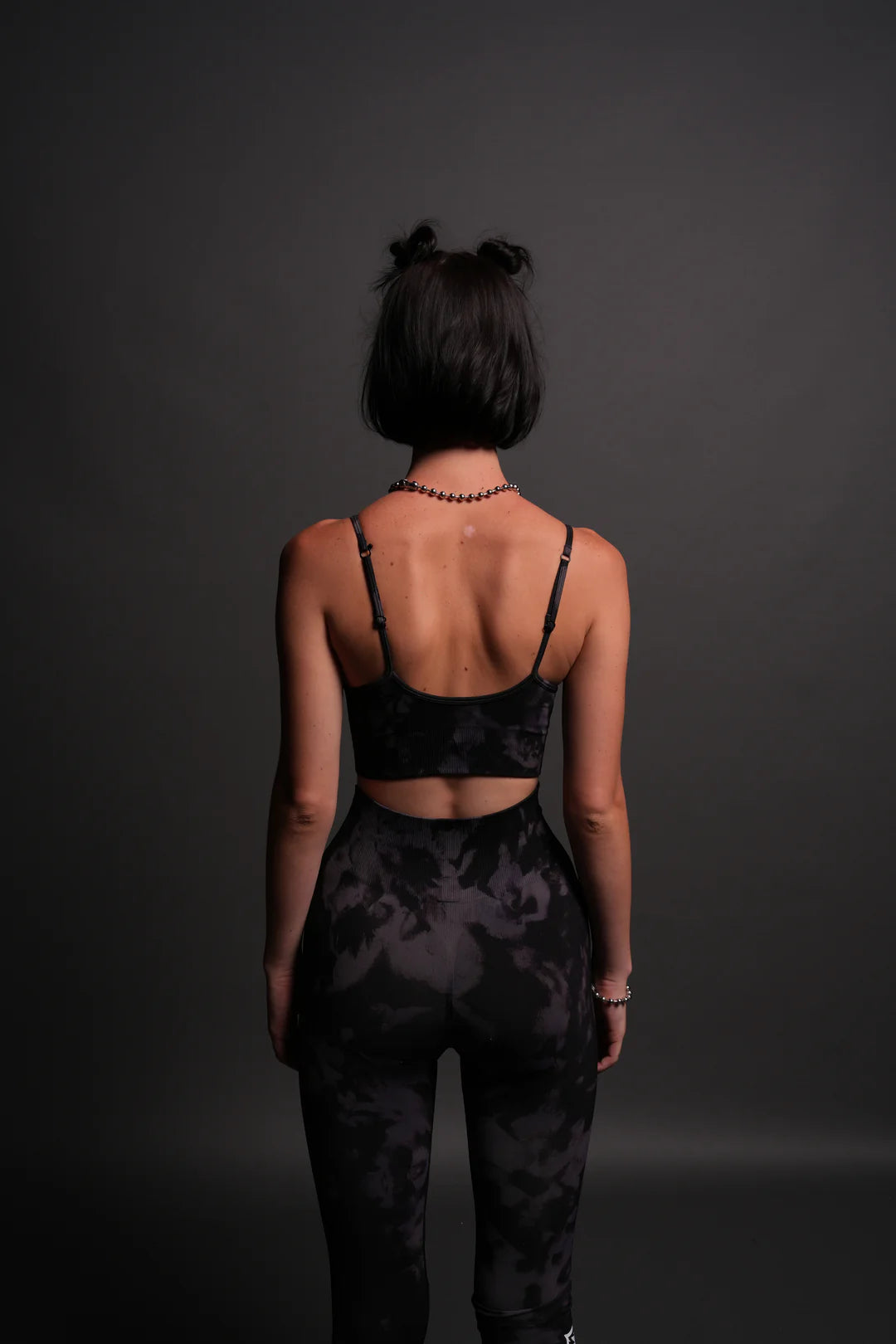 CHOPPER "EVERSON SEAMLESS" SPORTS BRA IN BIG PURPLE NIGHT MARBLE