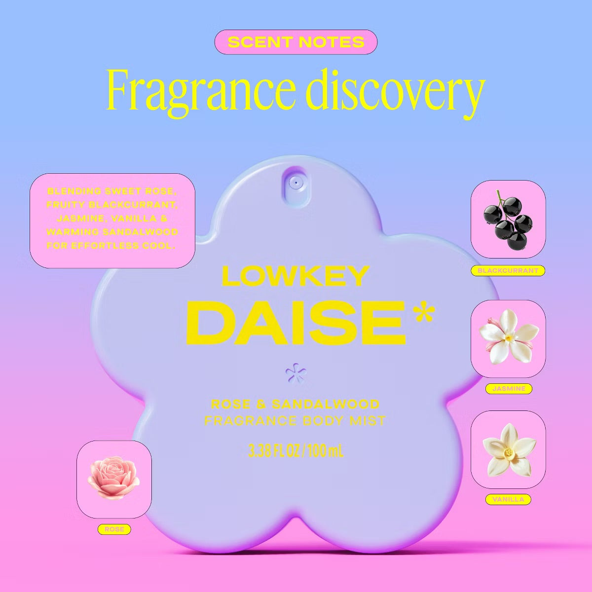 DAISE Fragrance Women's Body Mist - Lowkey - 3.38 fl oz
