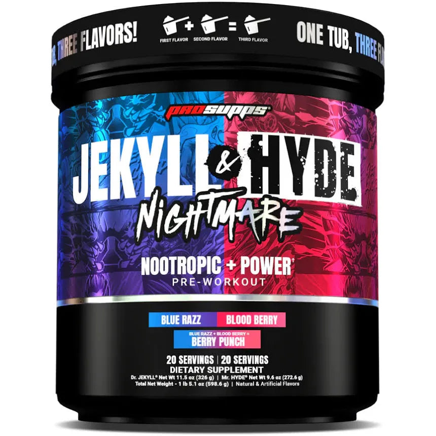 PROSUPPS Dual Tub Jekyll / Hyde 40serv Jekyll Blue Razz / Hyde Blood Berry