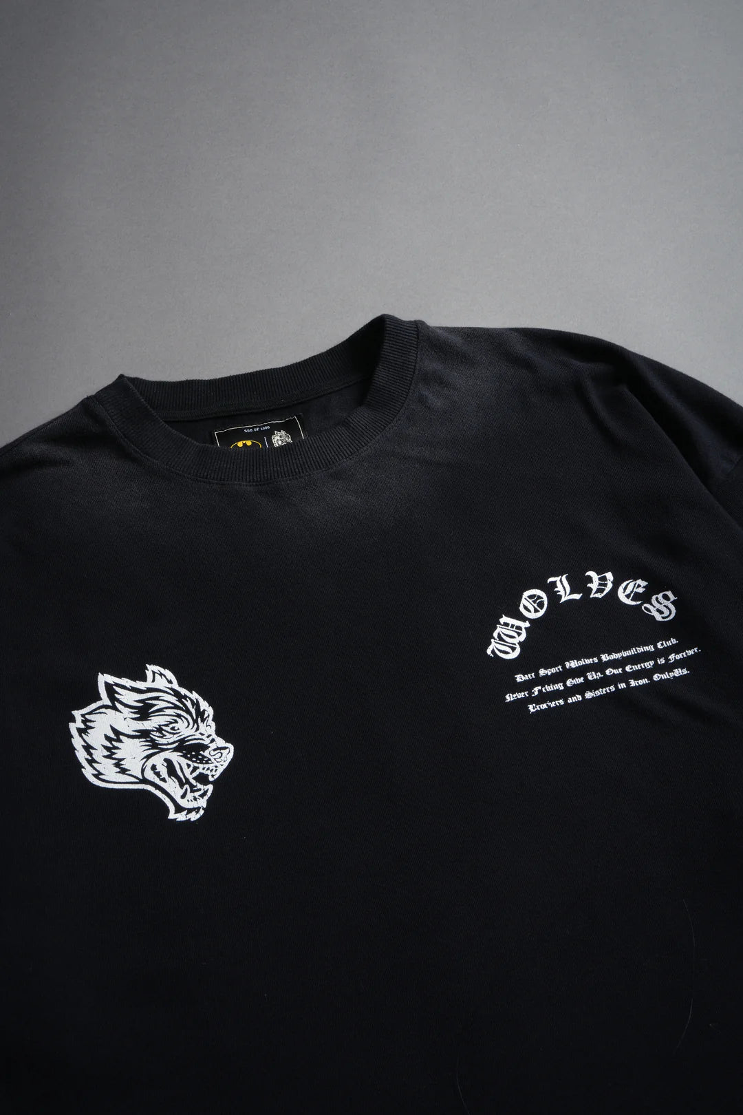 THE LAST LAUGH "PREMIUM" OVERSIZED TEE IN BLACK DRIFT WASH