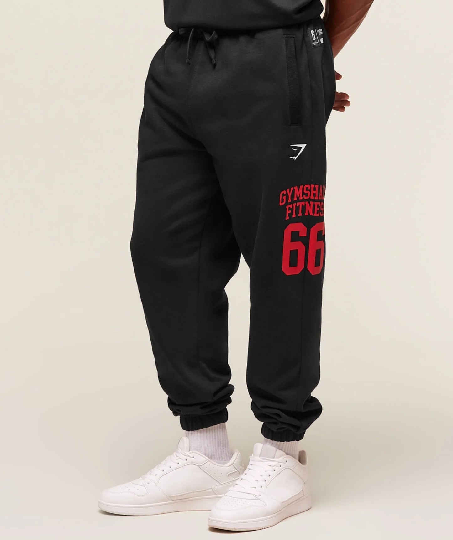 Varsity Oversized Jogger - Black
