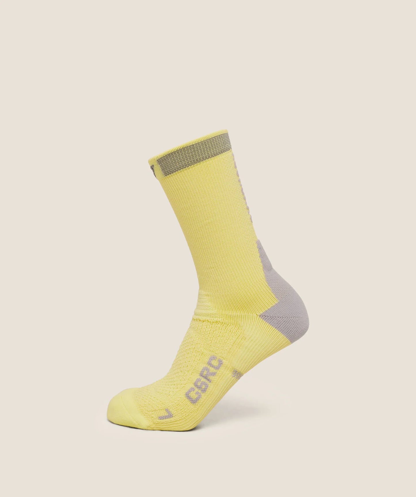 RUNNING ELITE CREW SOCK SINGLE Sorbet Yellow