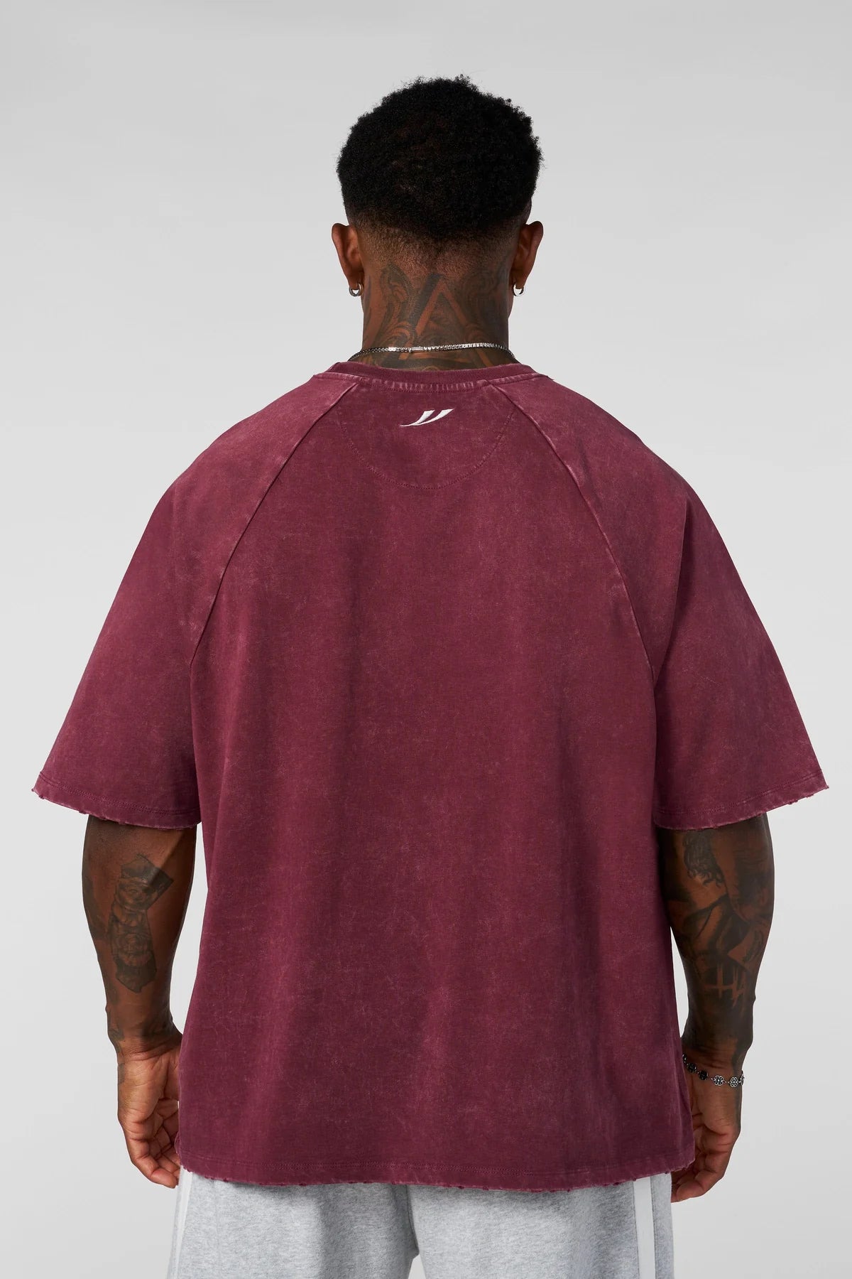 4269 - CLEAN CUT RAGLAN TEES Burgundy Wash