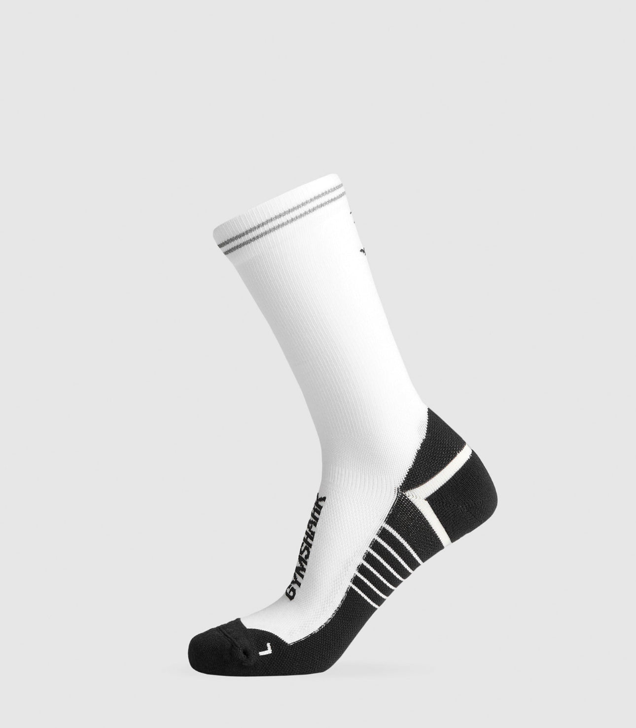 Crew Running Socks - White/Black
