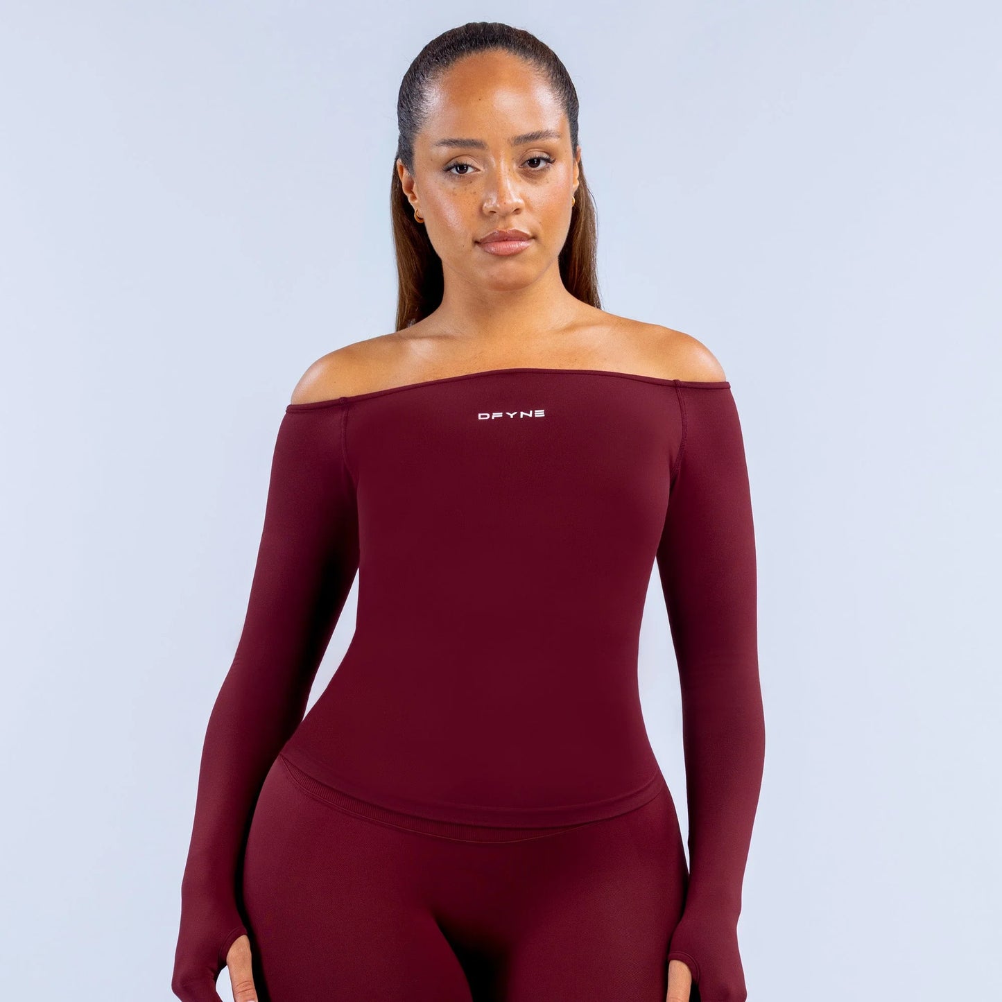 Vision Long Sleeve Top Maroon