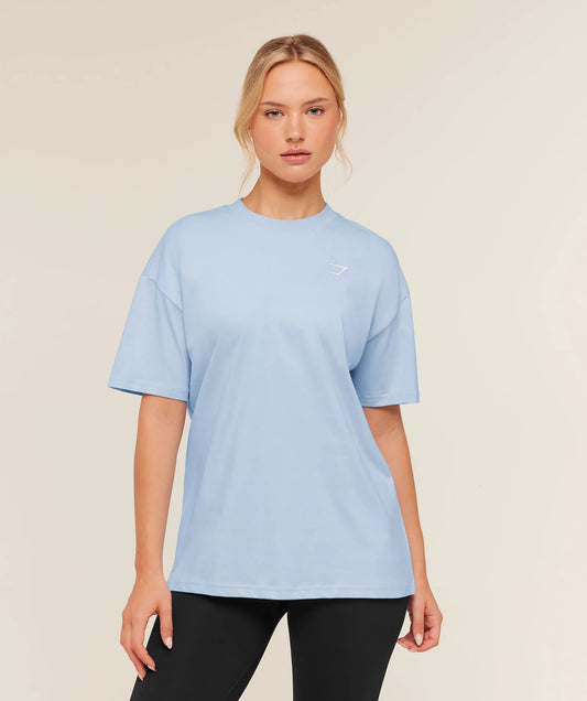 TRAINING OVERSIZED T-SHIRT Chilled Blue