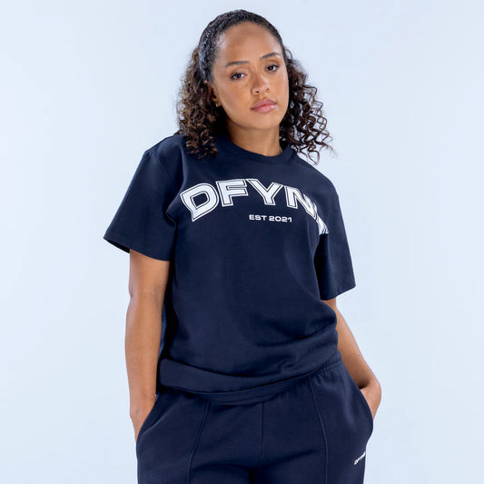Revive Oversized Graphic Tee Navy