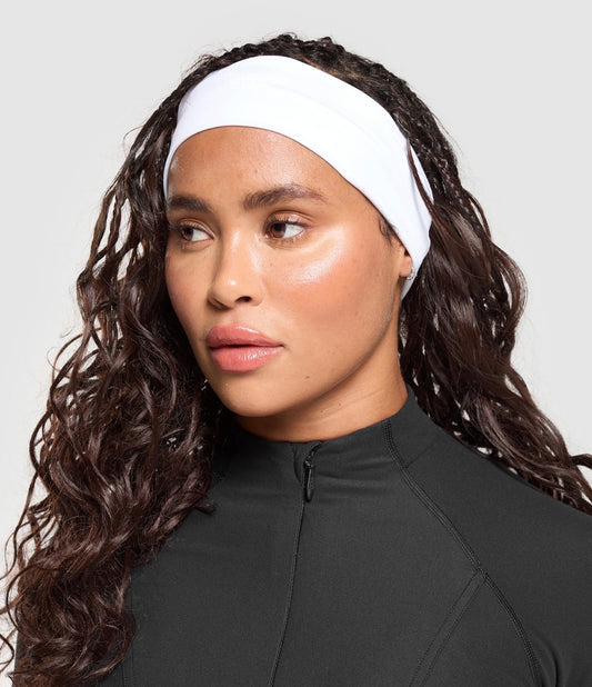 Straight Headband - White