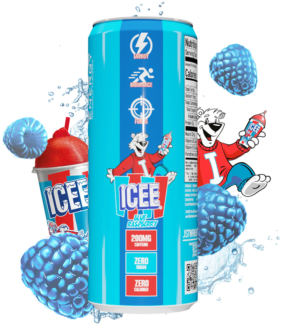 JSTWRK Energy Icee Blue Raspberry