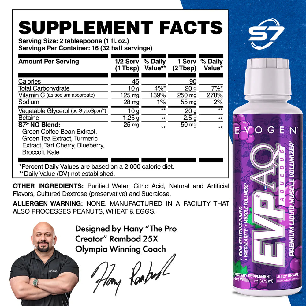 EVOGEN EVP - AQ Liquid Glycerol Juicy Grape