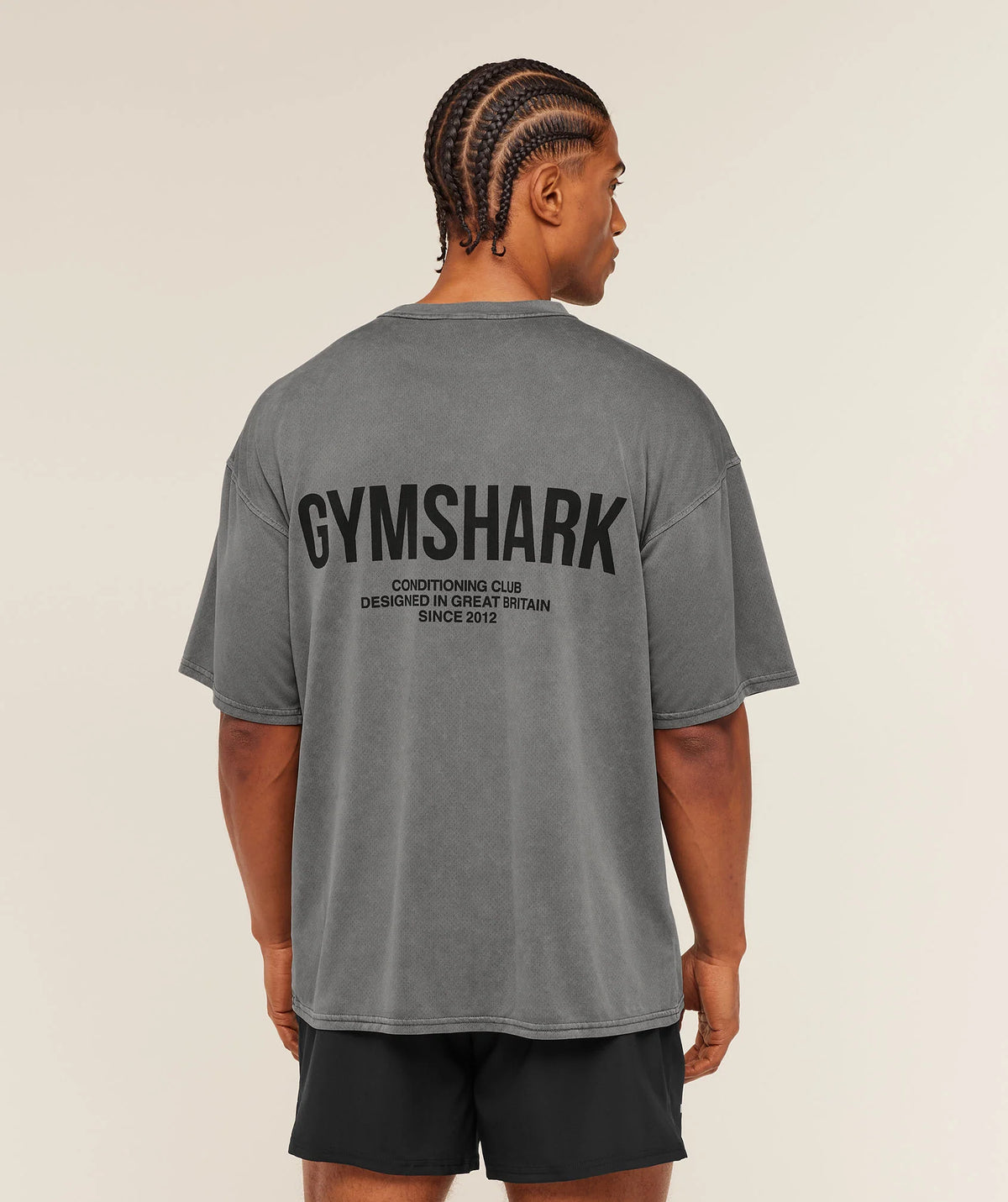 Gymshark Conditioning Club Washed T-Shirt -
Black/Wash