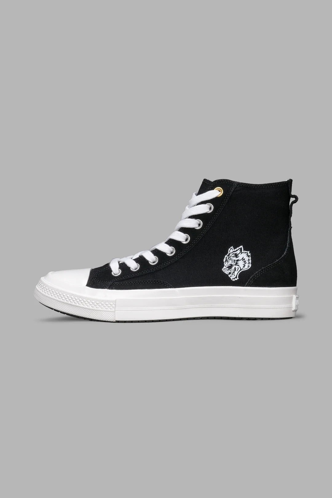 WOLVES FOREVER SUEDED WALK 1-DIOS HIGH TOP SHOE IN BLACK