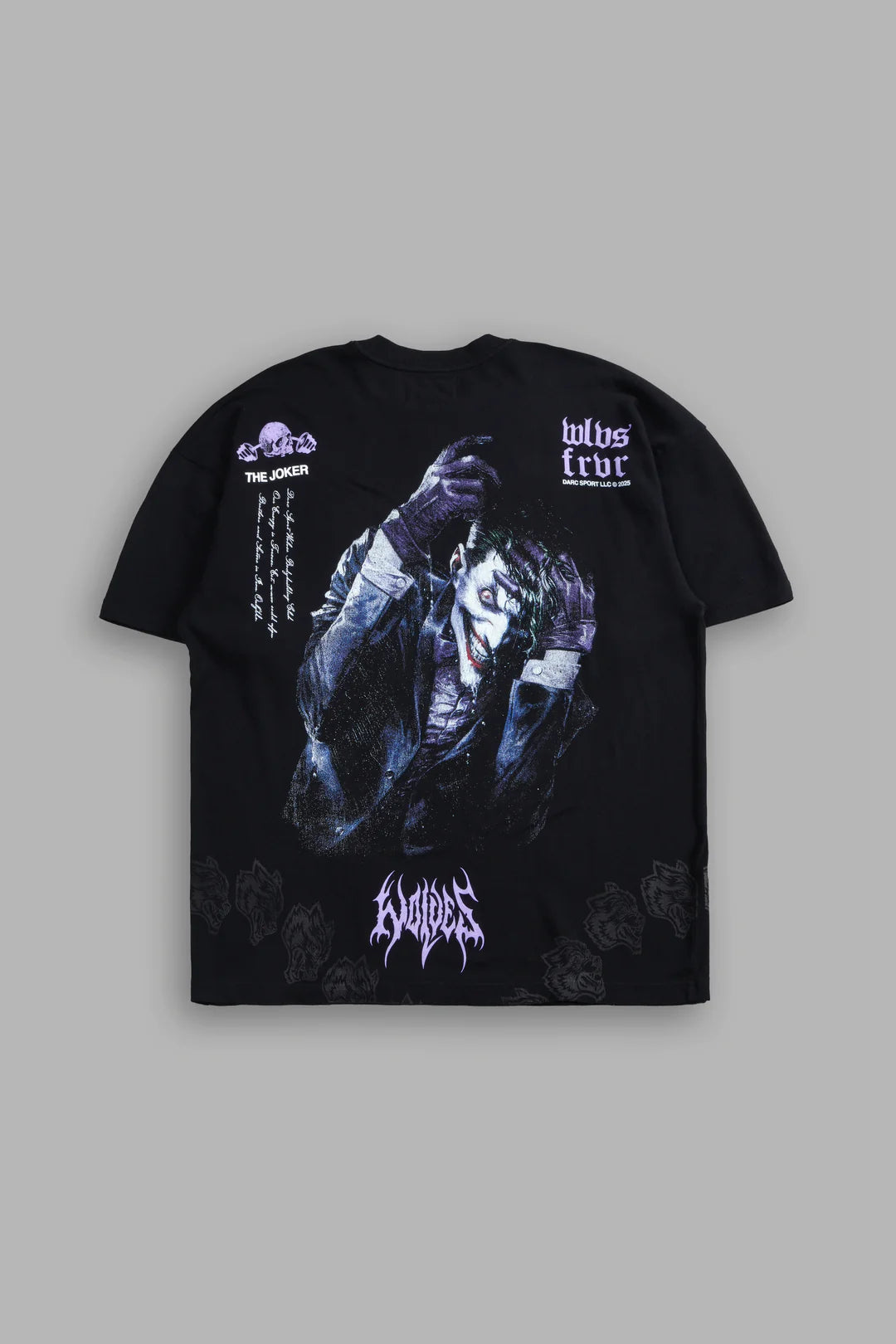 DARC JOKER "SIDE BY SIDE" SERIES PREMIUM OVERSIZED TEE IN BLACK