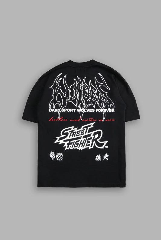 FINAL BOSS "PREMIUM" UNISEX OVERSIZED TEE IN BLACK