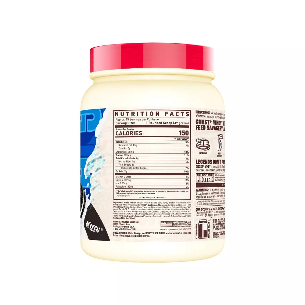 Proteina Ghost Sabor Oreo