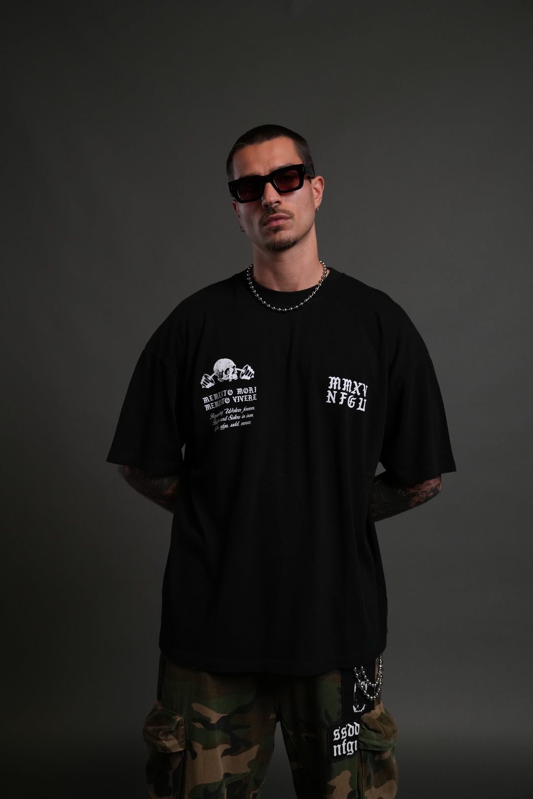 Yesterday's Gone "Premium" Oversized
Tee in Black